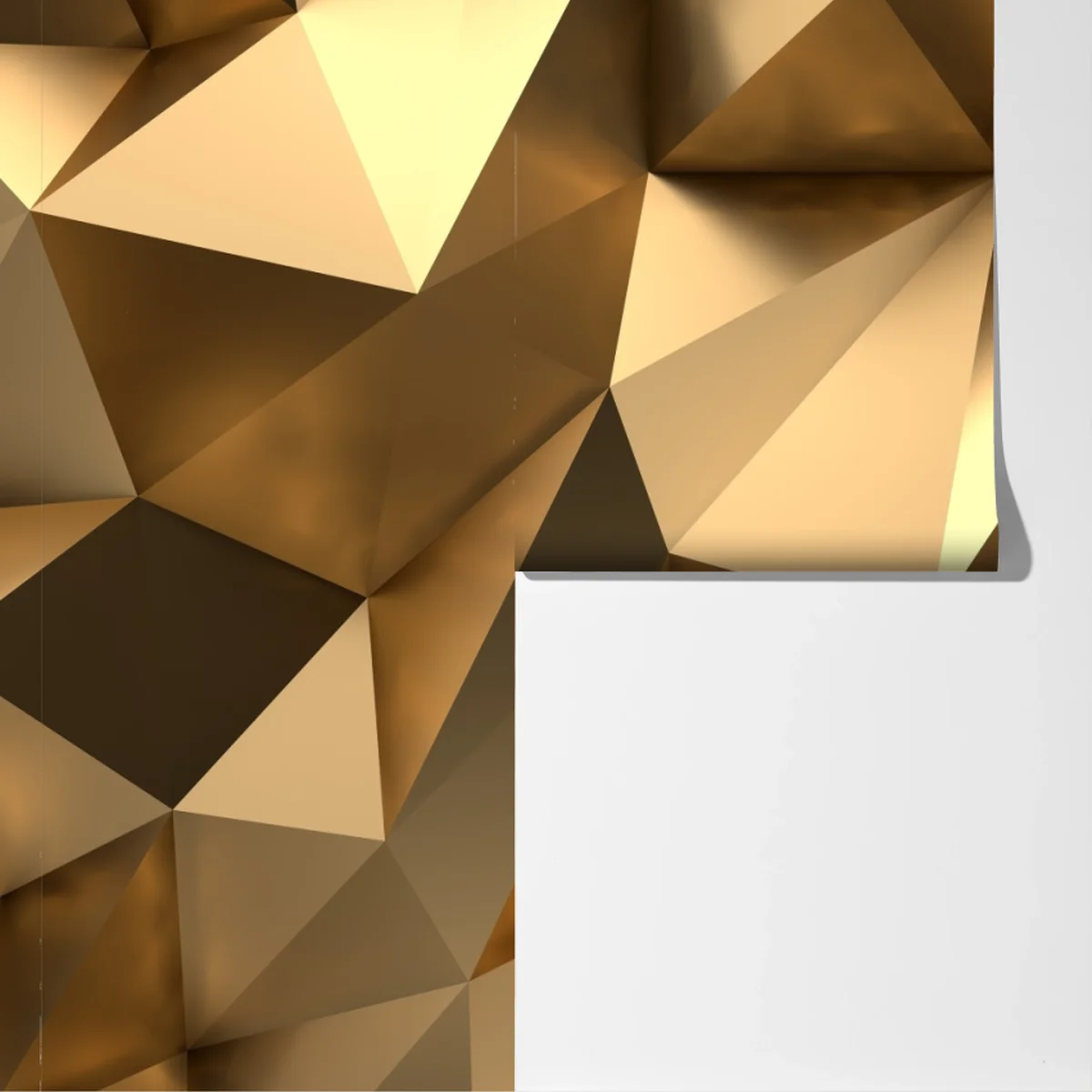 Fototapete goldene geometrische facetten Fototapete goldene geometrische facetten