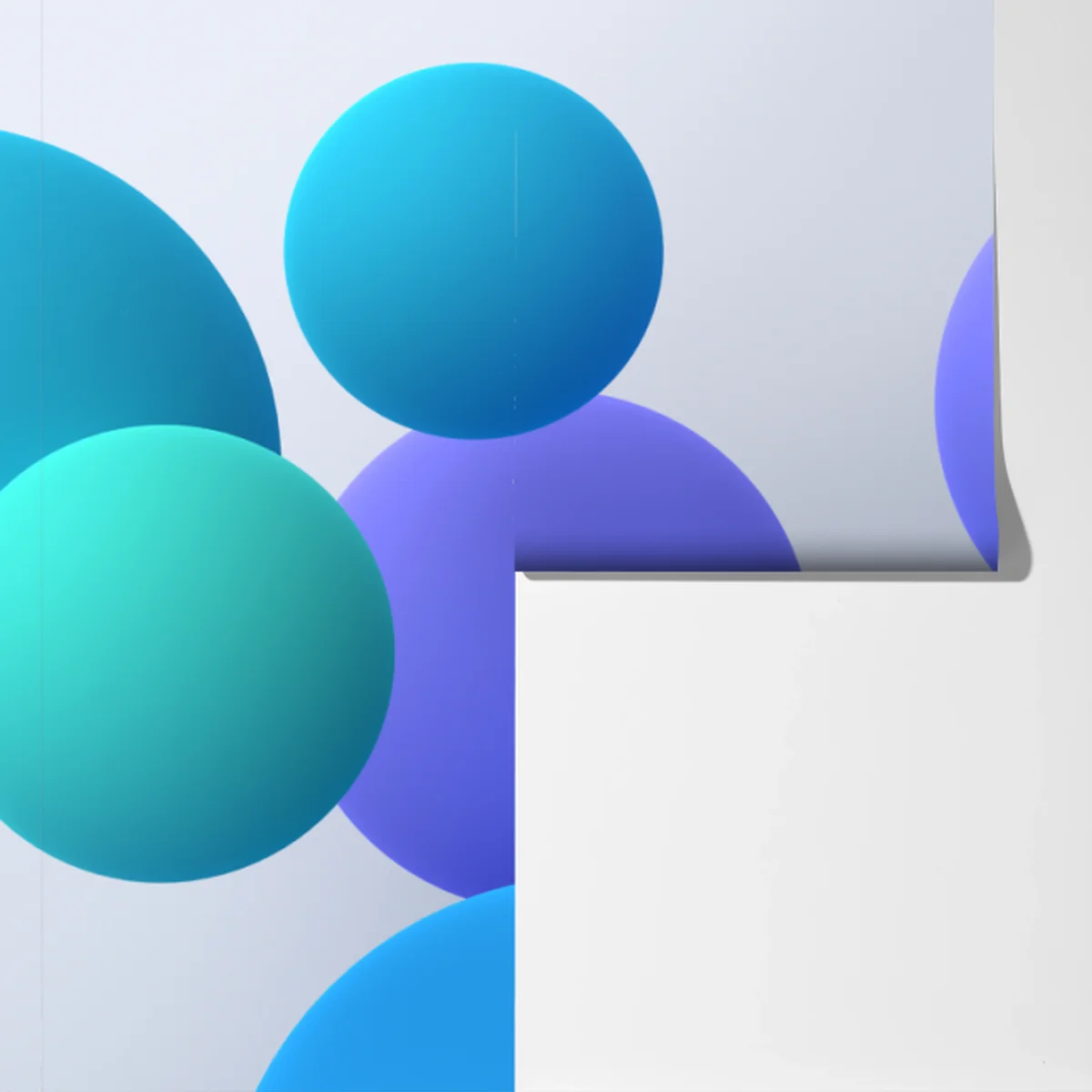 Fototapete bunte schwebende kugeln 3d abstrakt Fototapete bunte schwebende kugeln 3d abstrakt