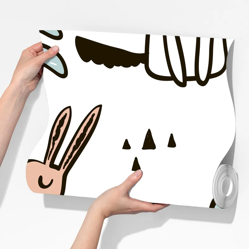 Fototapeta zabawny pastelowy wzór z psami Fototapeta zabawny pastelowy wzór z psami