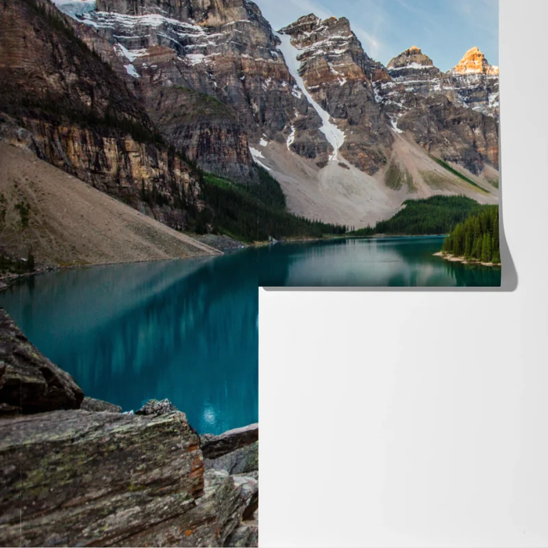 Fototapete alpensee im morgenlicht Fototapete alpensee im morgenlicht