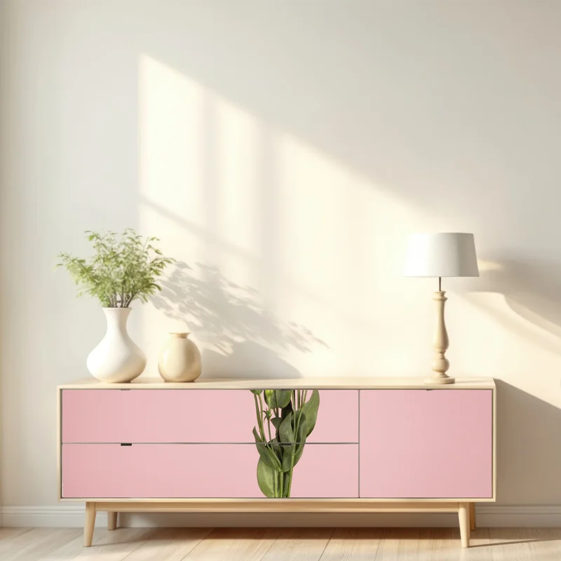 Repositionierbarer Aufkleber zarter rosa eustoma-strauß