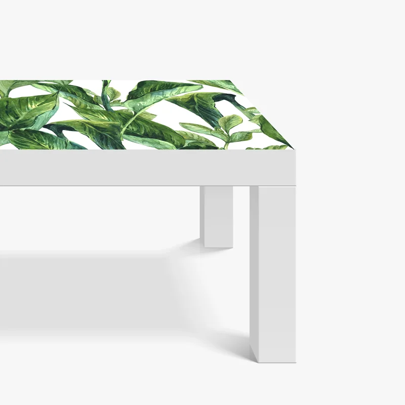 Tischaufkleber und Schreibtischaufkleber üppiges aquarellmuster tropischer blätter Tischaufkleber und Schreibtischaufkleber üppiges aquarellmuster tropischer blätter