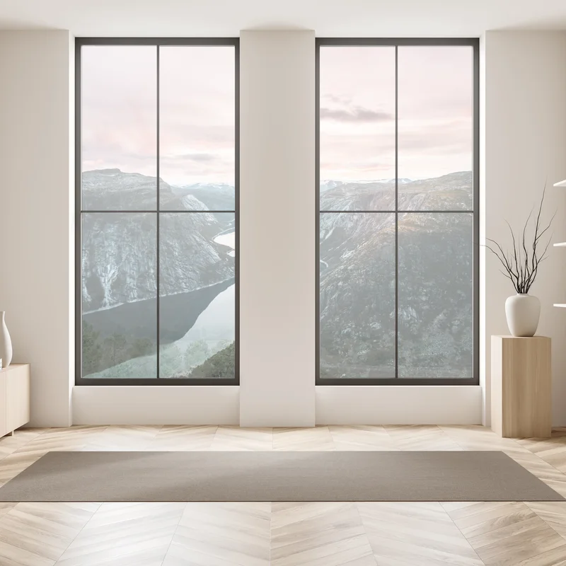 Naklejka na okno spokojny fiord o zachodzie słońca Naklejka na okno spokojny fiord o zachodzie słońca