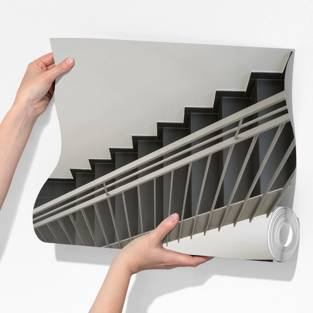 Fototapete geometrisches treppenhaus in perspektive Fototapete geometrisches treppenhaus in perspektive