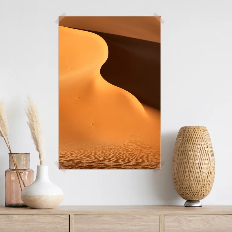 Poster goldene dünenkurven Poster goldene dünenkurven