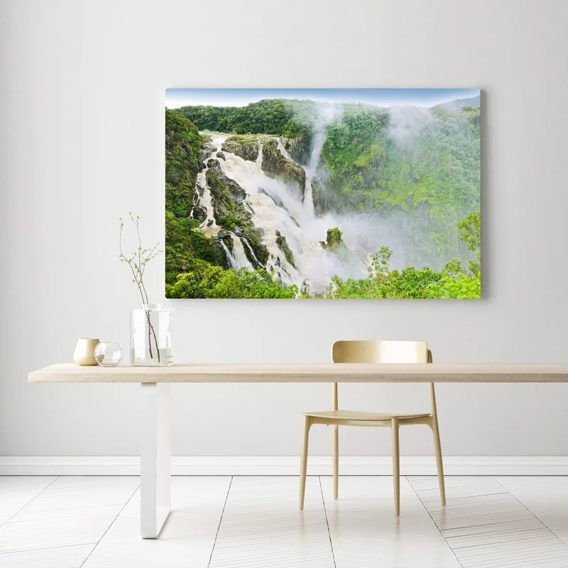 Leinwandbild wasserfall Barron Falls im regenwald Leinwandbild wasserfall Barron Falls im regenwald