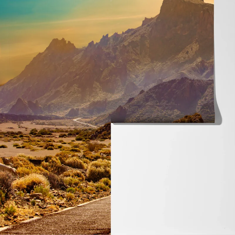 Fototapeta droga w góry na Teneryfie Fototapeta droga w góry na Teneryfie