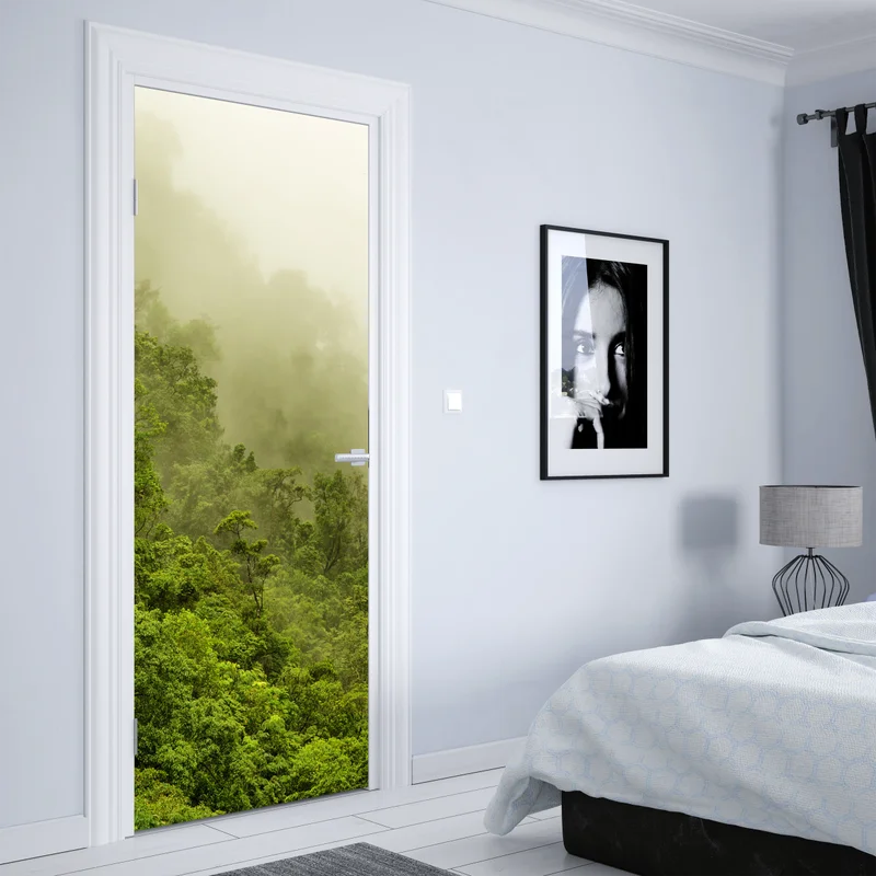 Türaufkleber nebeliger regenwald bei Cairns