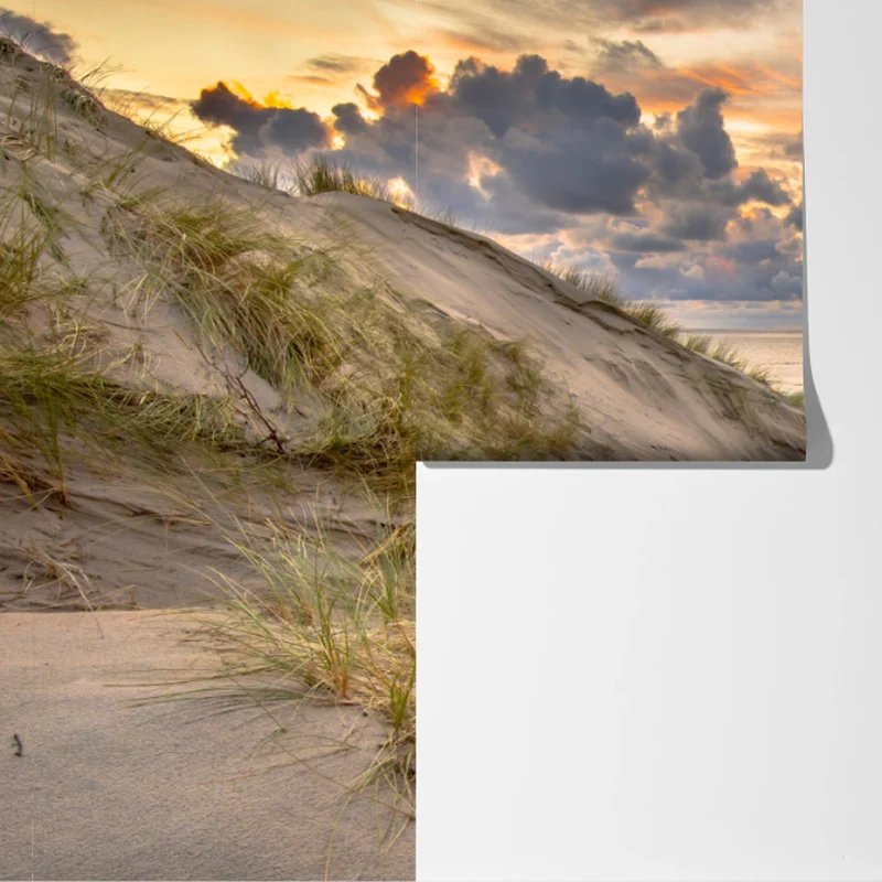 Fototapete sonnenuntergang über den dünen Fototapete sonnenuntergang über den dünen