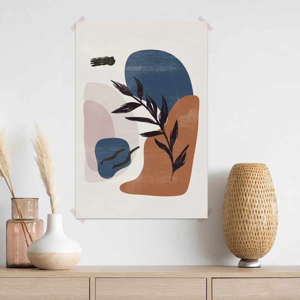 Poster botanischer abstrakter boho-wanddruck • Poster bei Wallnifity® Poster botanischer abstrakter boho-wanddruck • Poster bei Wallnifity®