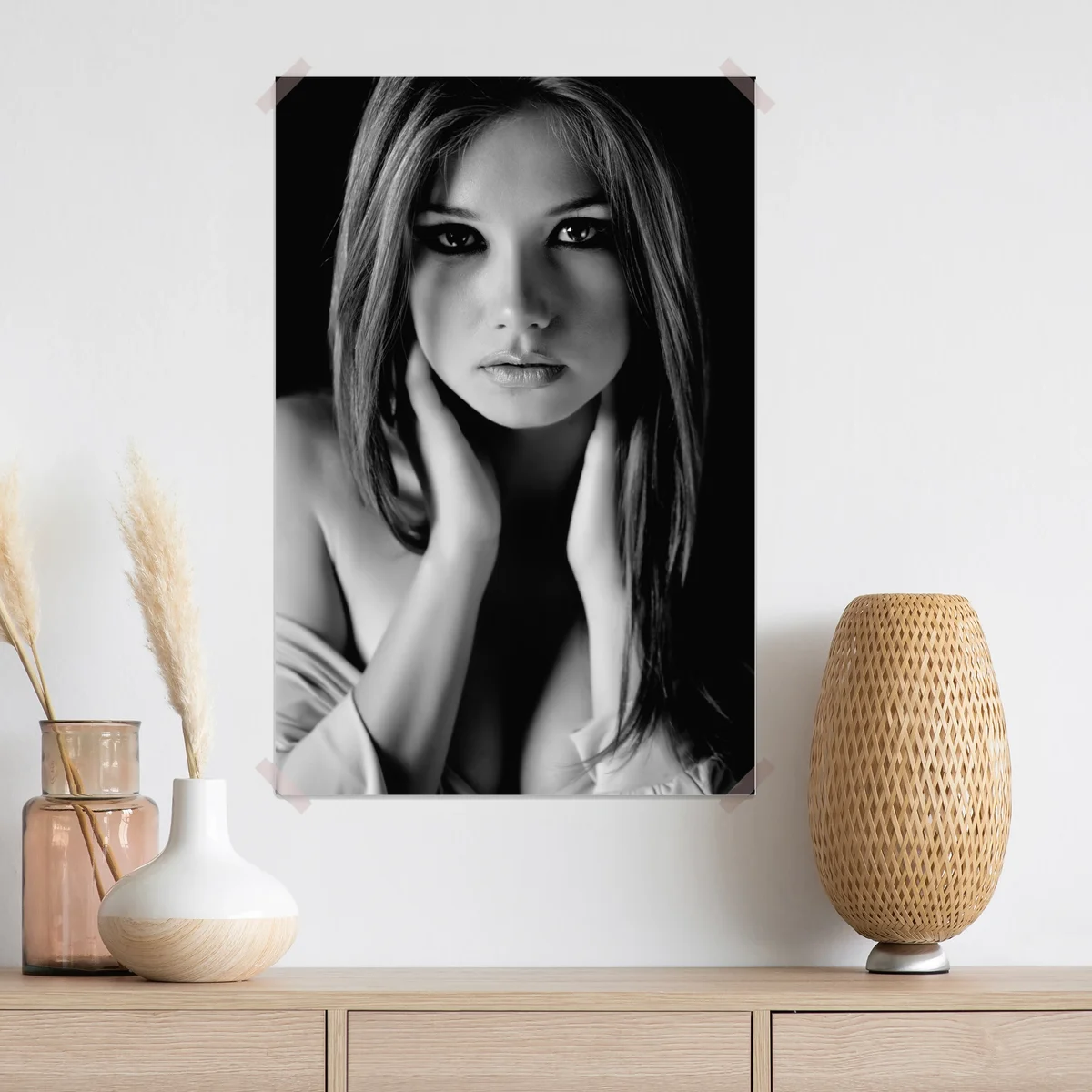 Poster intimes monochromes porträt Poster intimes monochromes porträt