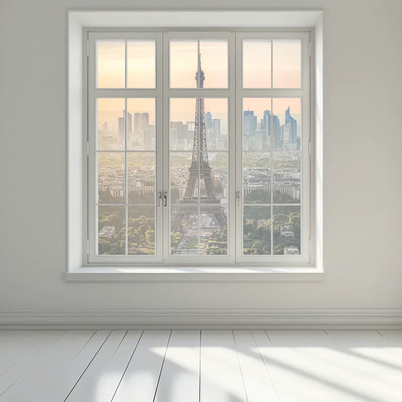 Fensteraufkleber Paris skyline mit dem Eiffelturm Fensteraufkleber Paris skyline mit dem Eiffelturm