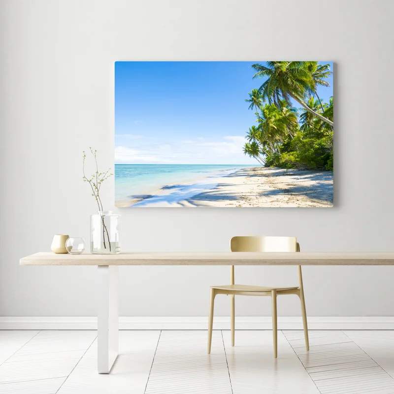 Leinwandbild tropischer palmenstrand Leinwandbild tropischer palmenstrand