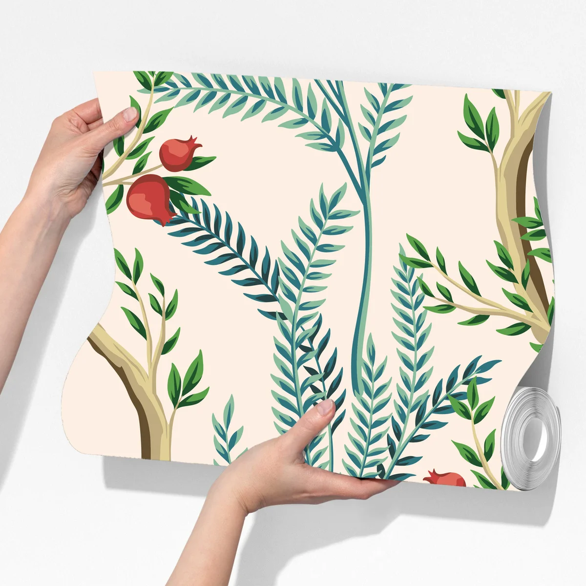 Fototapete pfau zwischen granatästen Fototapete pfau zwischen granatästen