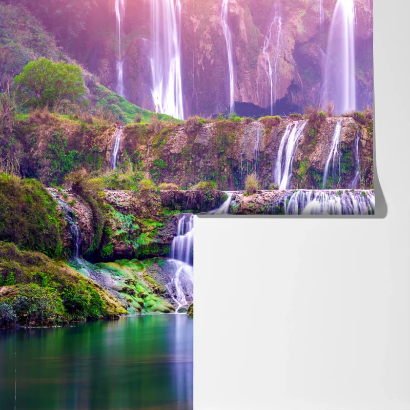 Fototapete friedlicher wasserfall Jiulong in Luoping, China Fototapete friedlicher wasserfall Jiulong in Luoping, China