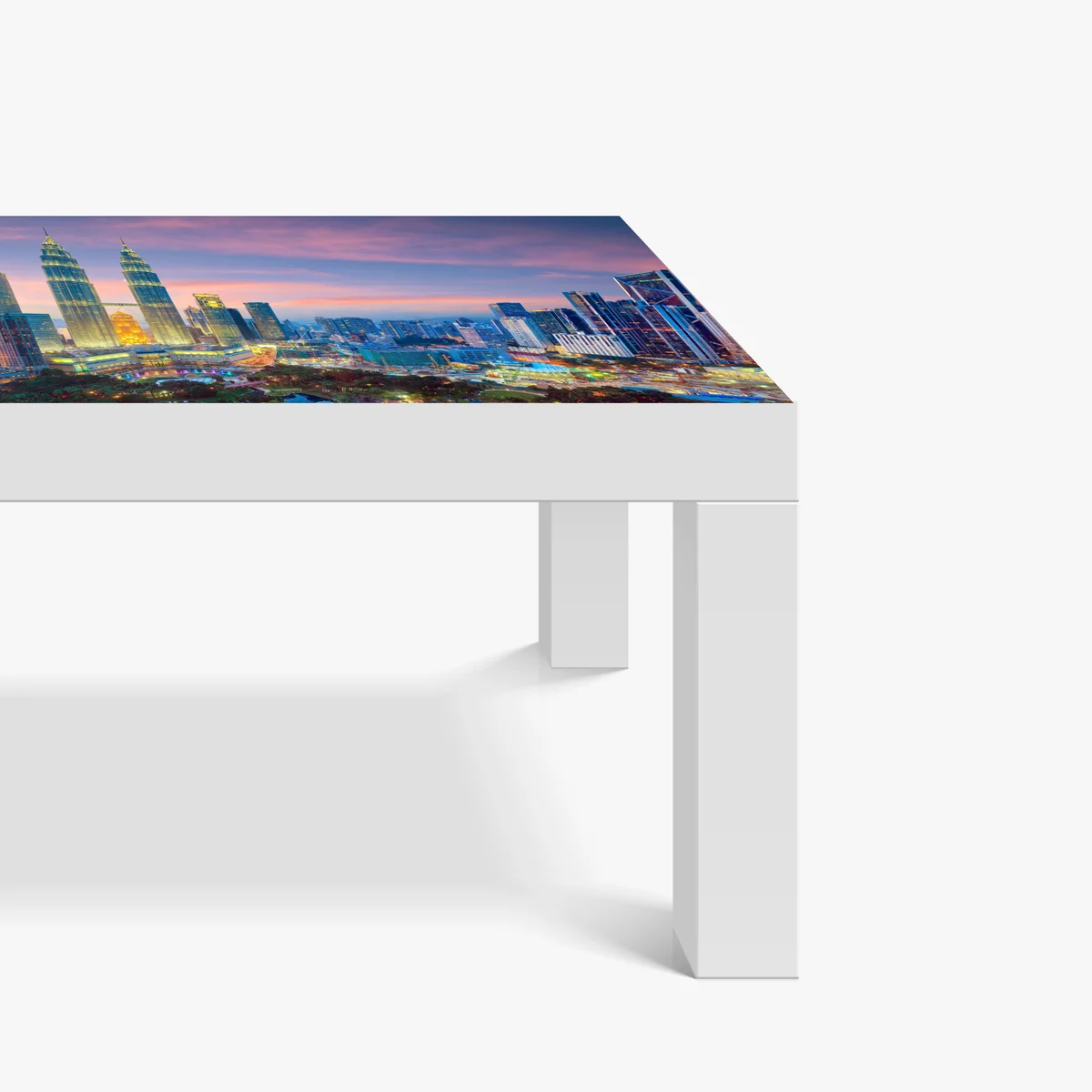 Tischaufkleber und Schreibtischaufkleber Kuala Lumpur stadtpanorama bei dämmerung Tischaufkleber und Schreibtischaufkleber Kuala Lumpur stadtpanorama bei dämmerung