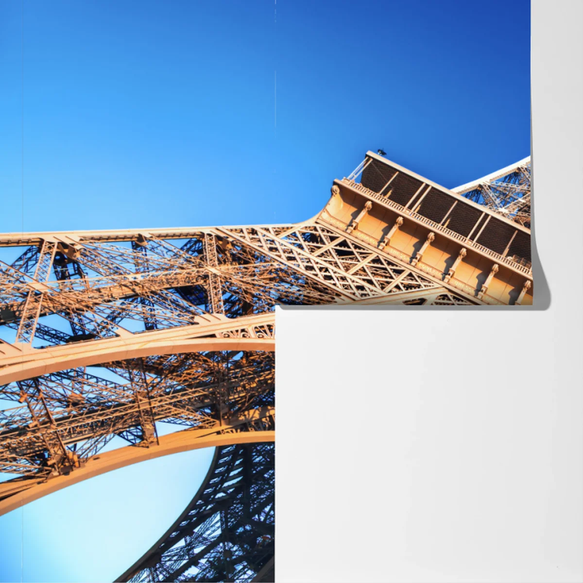 Fototapete Eiffelturm nahaufnahme in Paris Fototapete Eiffelturm nahaufnahme in Paris