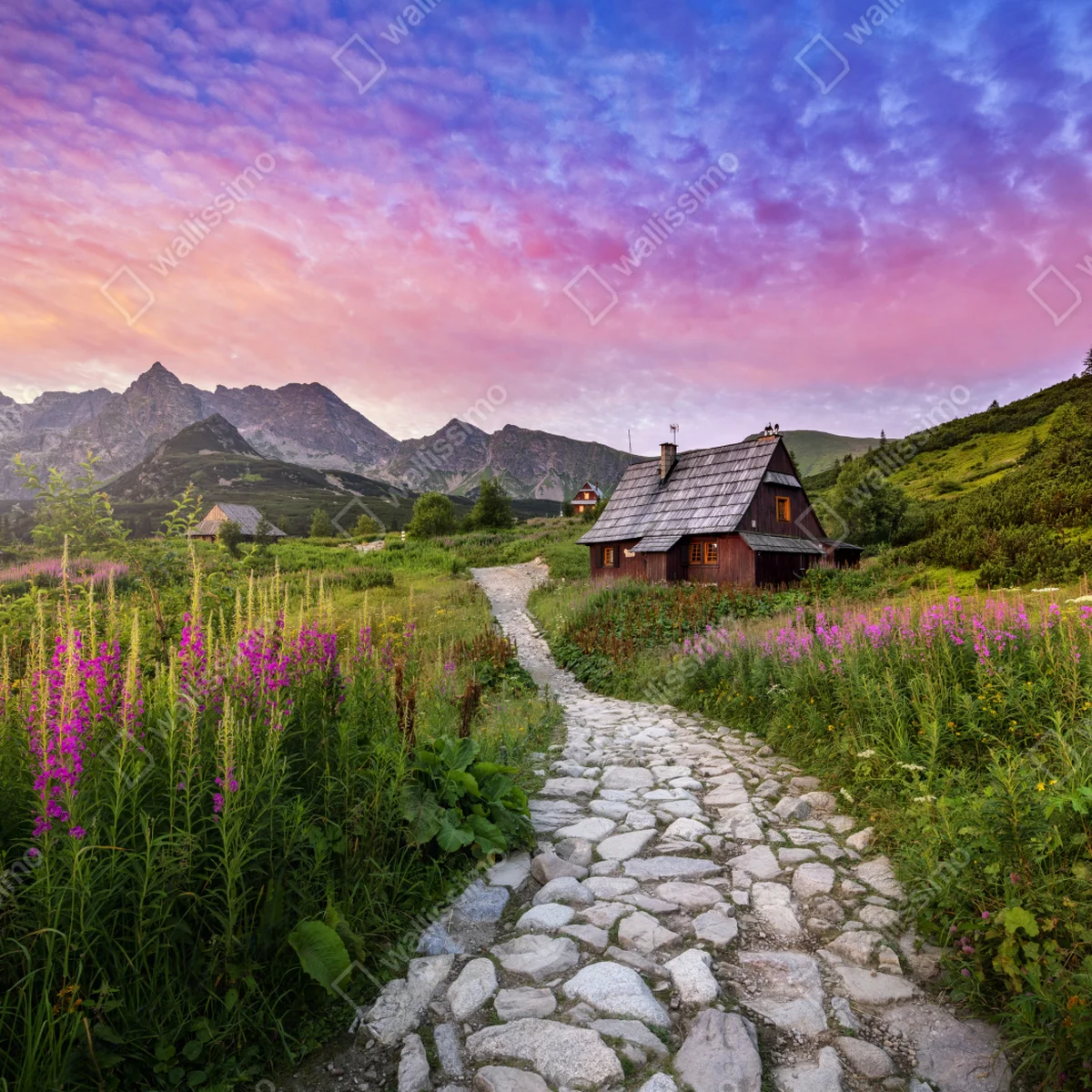 Fototapete sonnenaufgang über Hala Gasienicowa Fototapete sonnenaufgang über Hala Gasienicowa