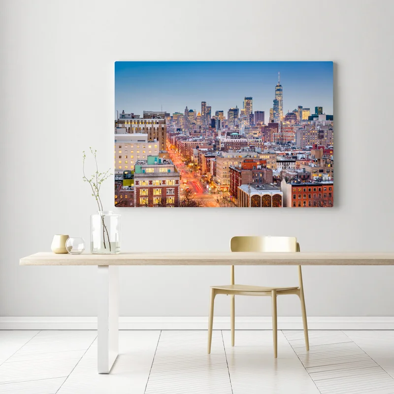 Leinwandbild New York skyline bei dämmerung Leinwandbild New York skyline bei dämmerung