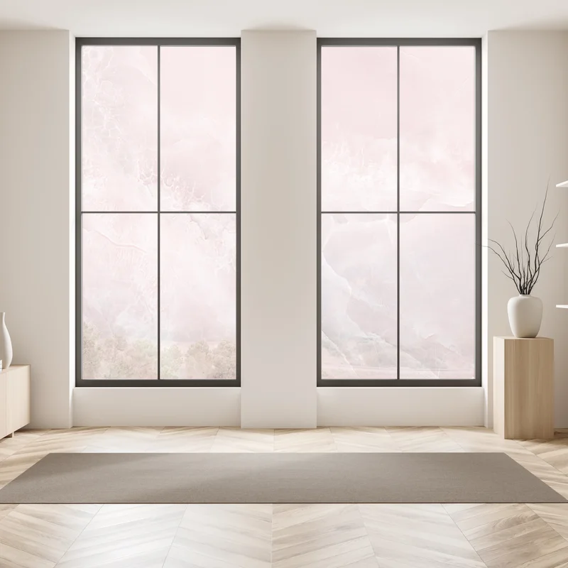 Fensteraufkleber zarte rosa marmortextur