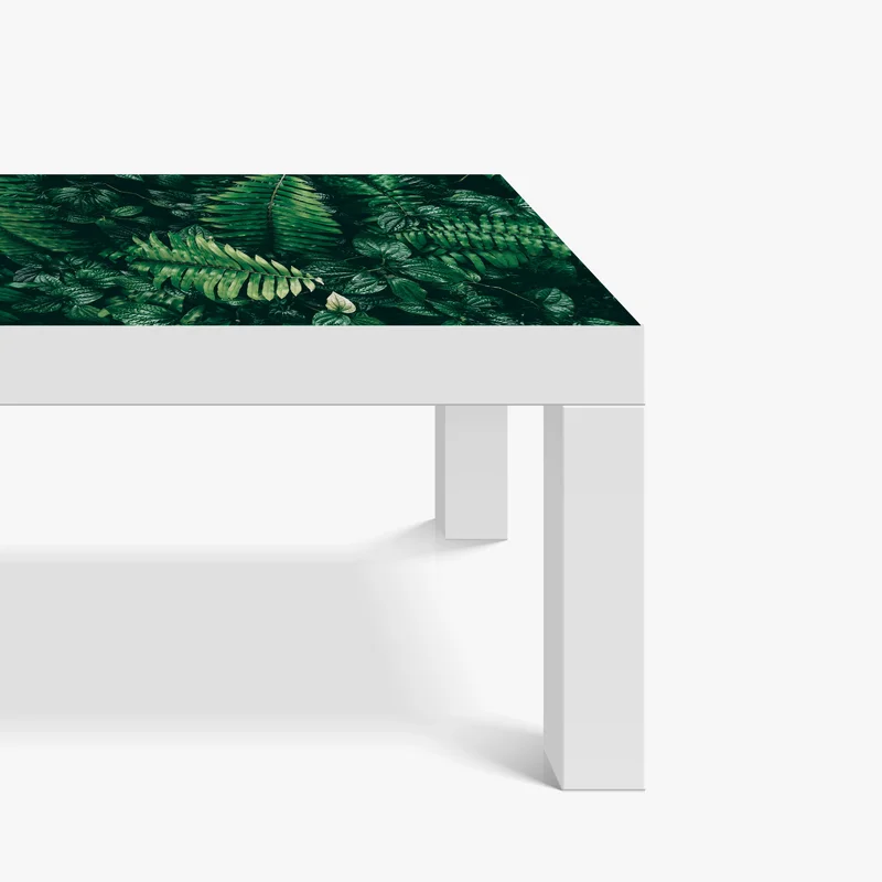 Tischaufkleber und Schreibtischaufkleber üppige tropische blätter