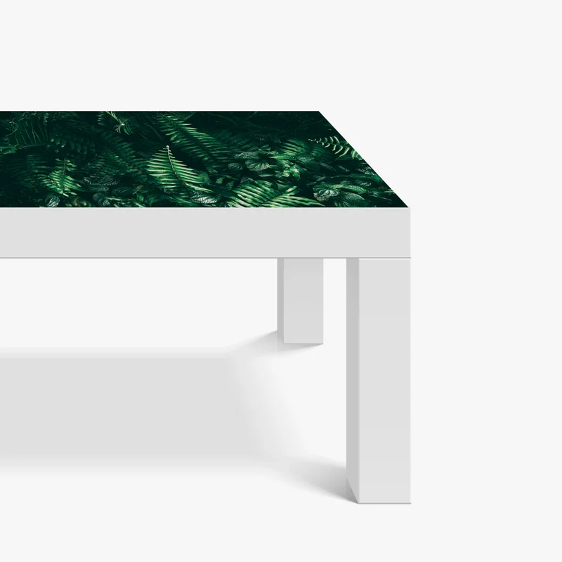 Tischaufkleber und Schreibtischaufkleber üppige tropische grüne blätter Tischaufkleber und Schreibtischaufkleber üppige tropische grüne blätter