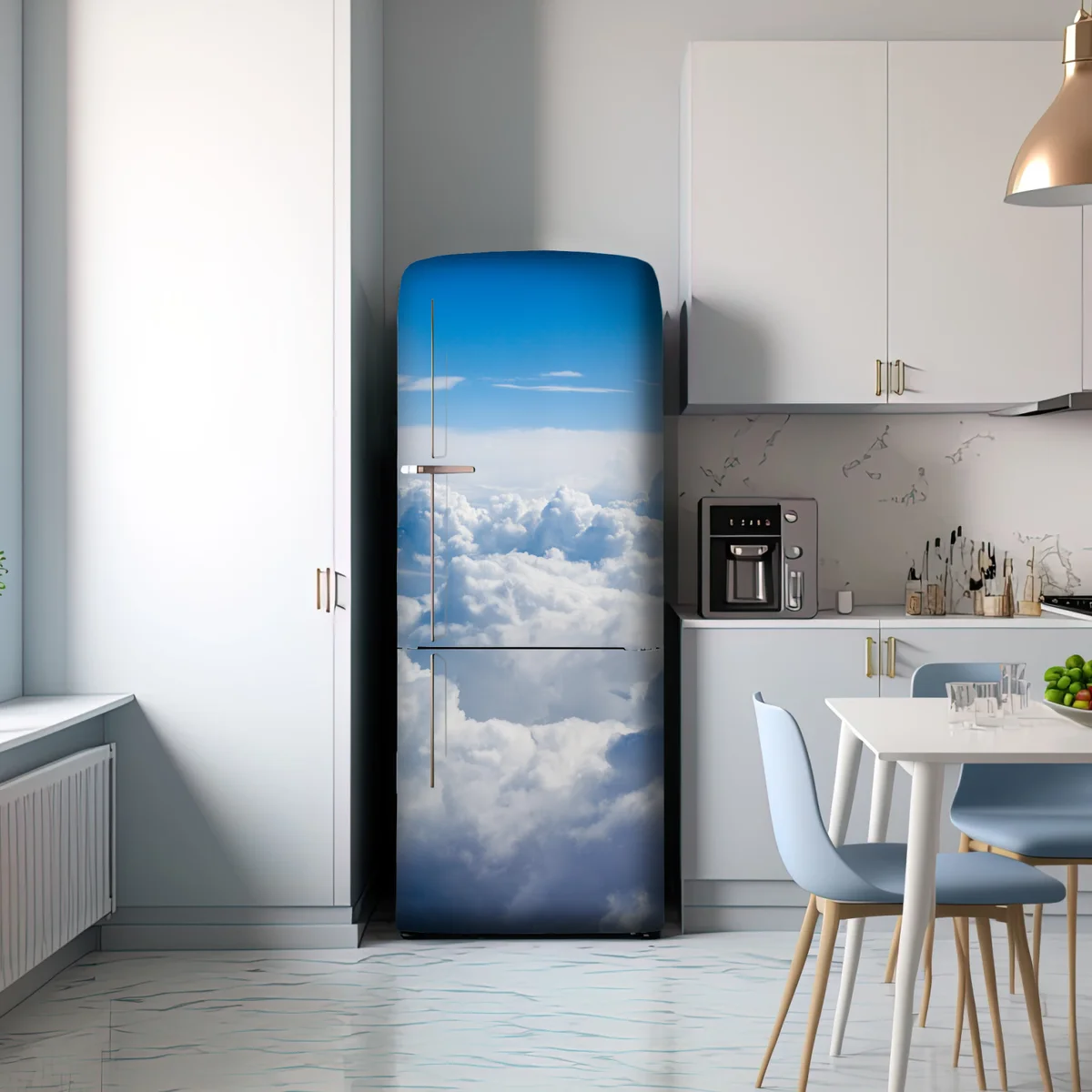 Kühlschrankaufkleber ruhige wolkenlandschaft am blauen himmel Kühlschrankaufkleber ruhige wolkenlandschaft am blauen himmel