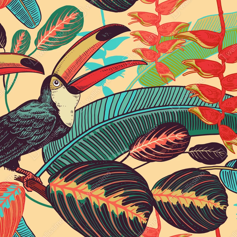 Fototapete tropisches tukanparadies Fototapete tropisches tukanparadies