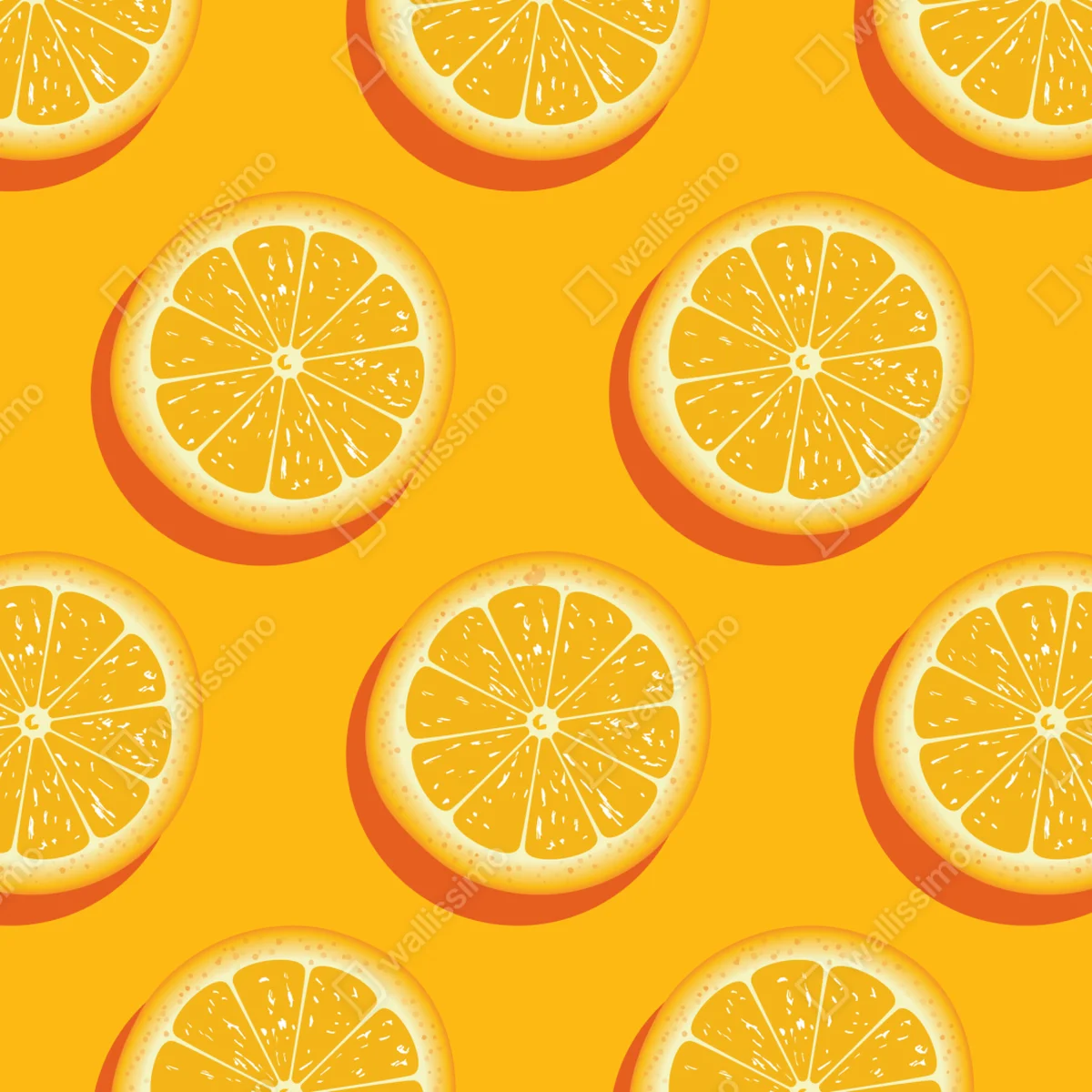 Repositionierbarer Aufkleber lebhaftes muster mit orangenscheiben Repositionierbarer Aufkleber lebhaftes muster mit orangenscheiben