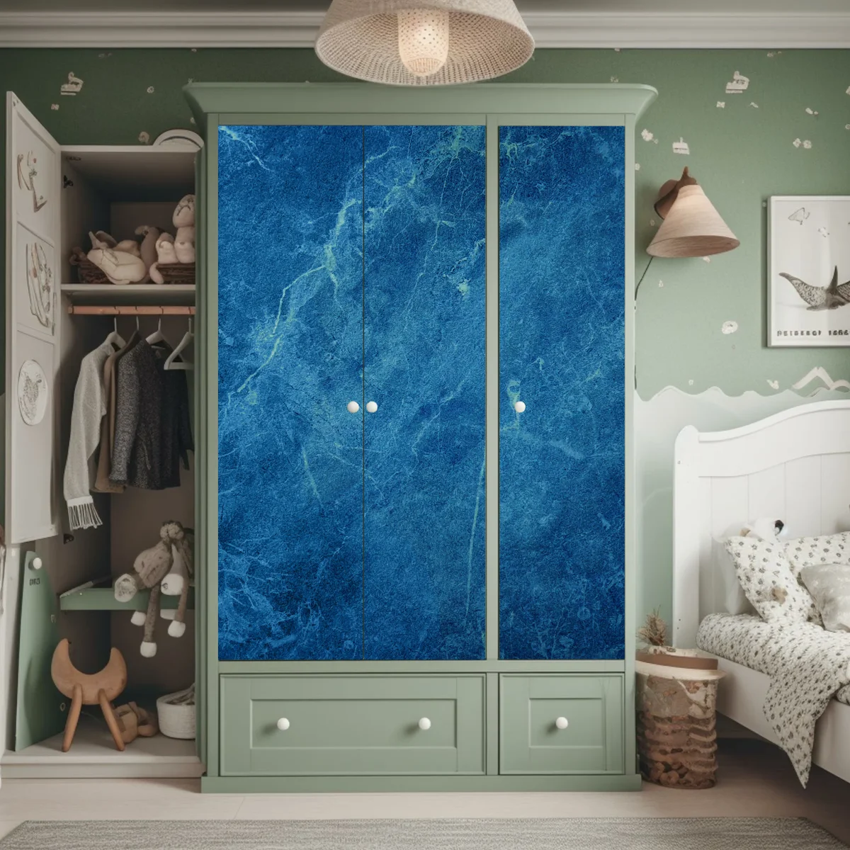 Schrankaufkleber tiefblaue marmortextur Schrankaufkleber tiefblaue marmortextur