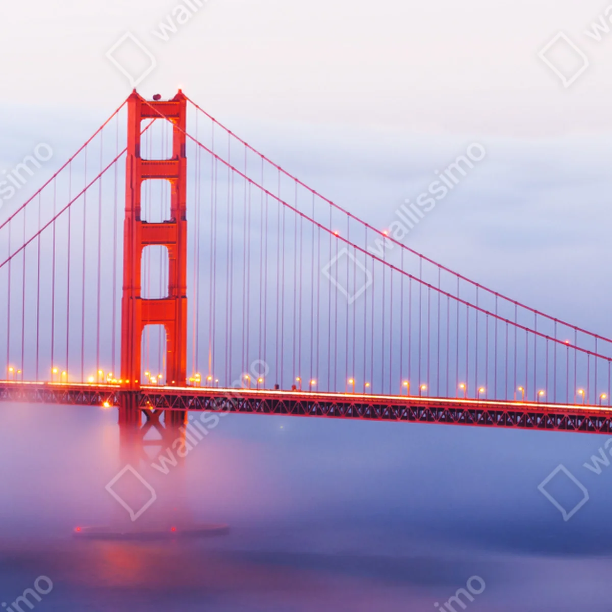 Laptop-Aufkleber Golden Gate brücke im nebel Laptop-Aufkleber Golden Gate brücke im nebel