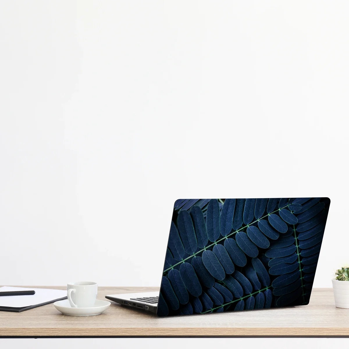 Laptop-Aufkleber tiefblaues blattmuster Laptop-Aufkleber tiefblaues blattmuster