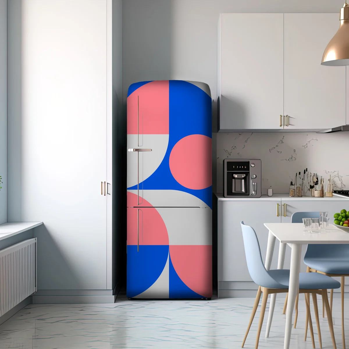 Kühlschrankaufkleber skandinavische geometrische komposition Kühlschrankaufkleber skandinavische geometrische komposition