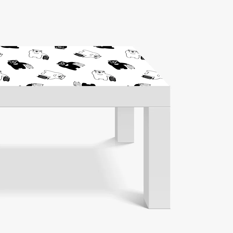 Tischaufkleber und Schreibtischaufkleber reisende bären muster