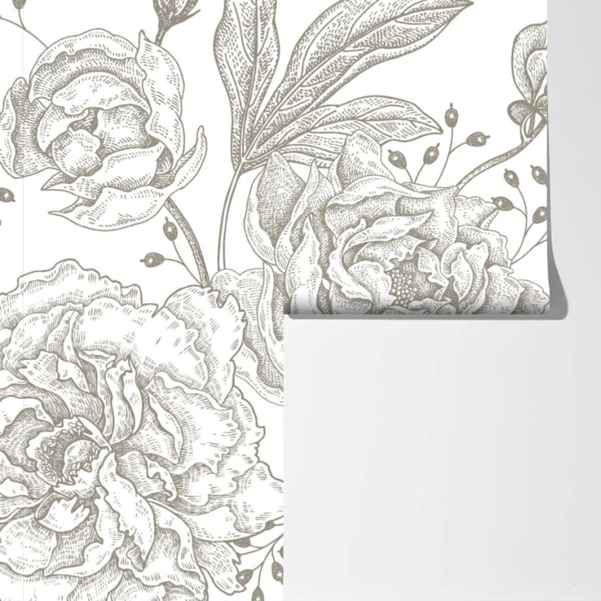 Fototapeta delikatny botaniczny wzór kwiatowy w stylu vintage Fototapeta delikatny botaniczny wzór kwiatowy w stylu vintage