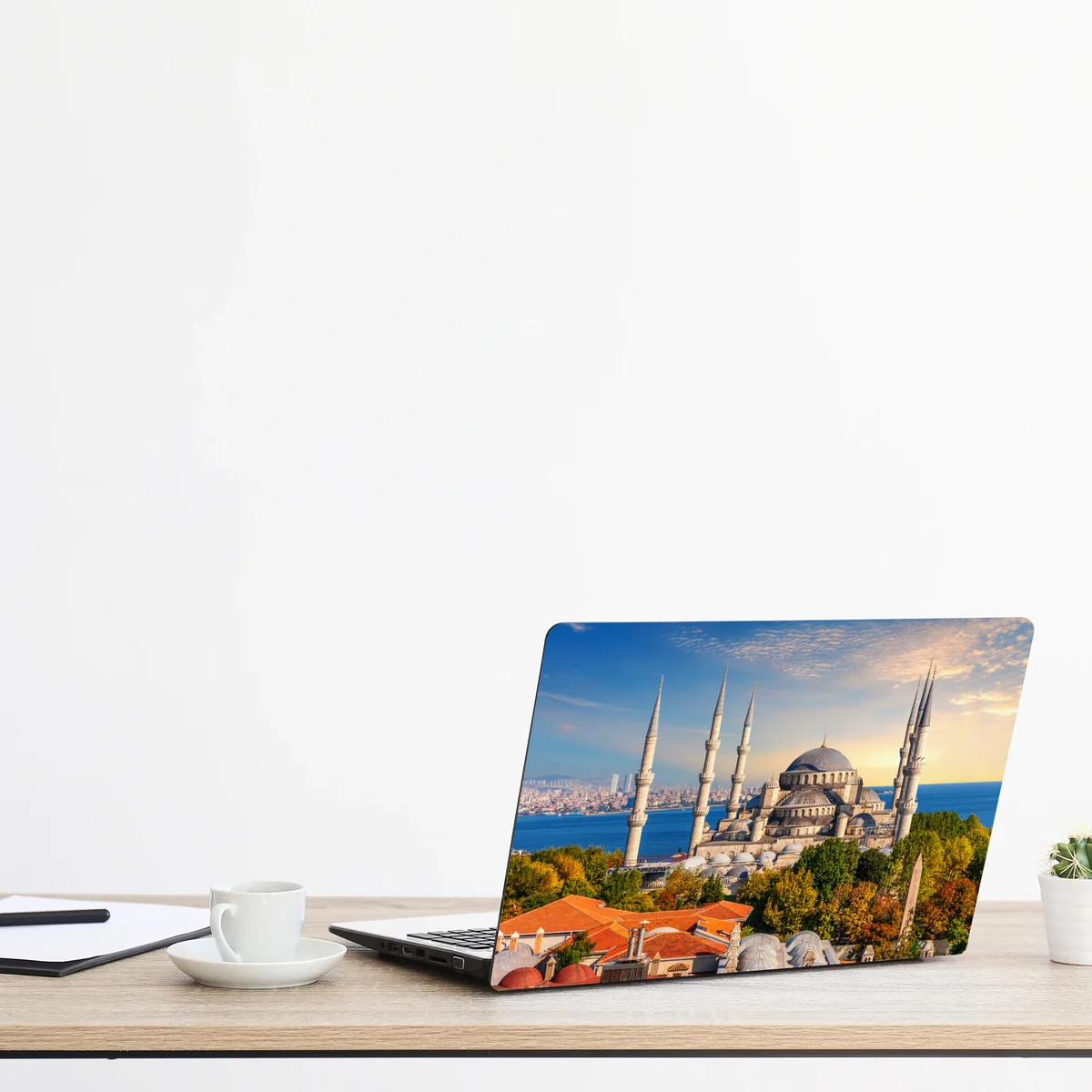 Laptop-Aufkleber Istanbul mit der Blauen Moschee bei Sonnenuntergang Laptop-Aufkleber Istanbul mit der Blauen Moschee bei Sonnenuntergang