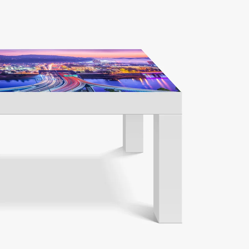 Tischaufkleber und Schreibtischaufkleber Charleston skyline bei dämmerung