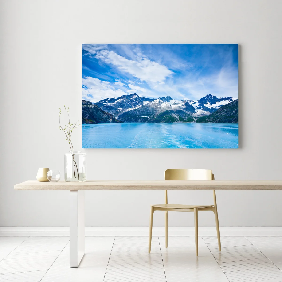 Leinwandbild schneebedeckte gipfel in Glacier Bay, Alaska Leinwandbild schneebedeckte gipfel in Glacier Bay, Alaska