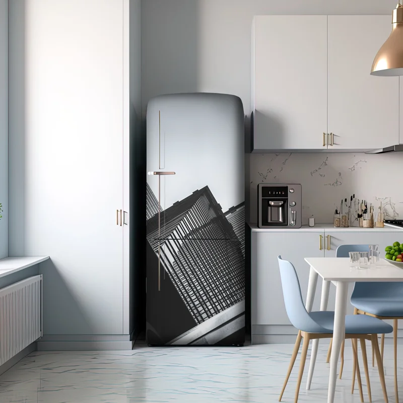 Kühlschrankaufkleber Hongkong hochhaus perspektive Kühlschrankaufkleber Hongkong hochhaus perspektive