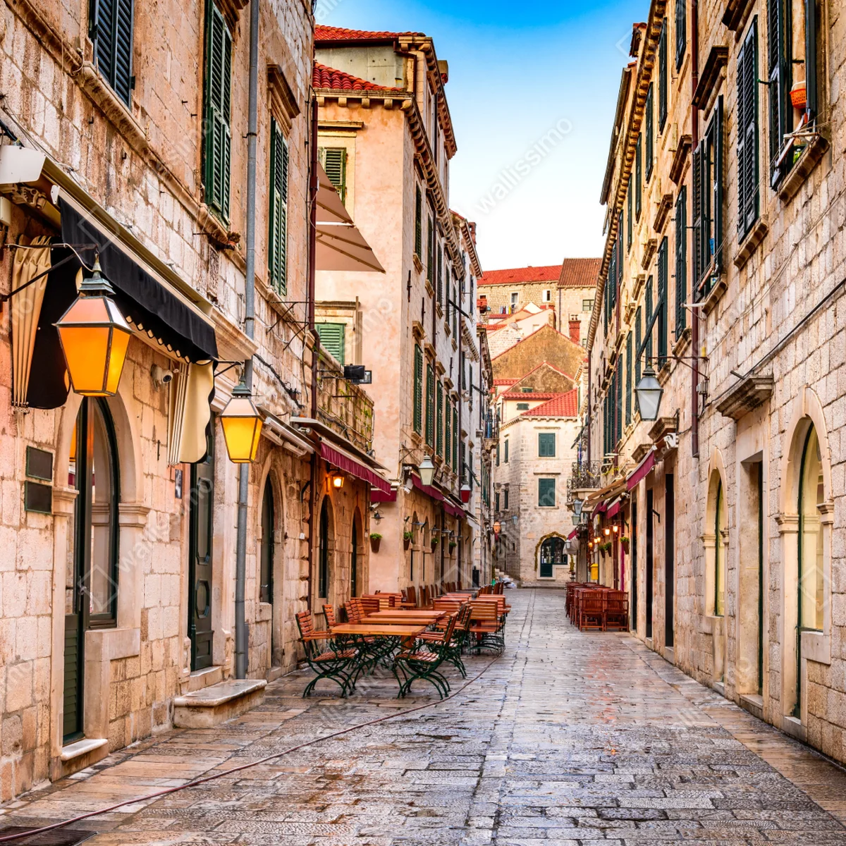 Leinwandbild Dubrovnik altstadtgasse Leinwandbild Dubrovnik altstadtgasse