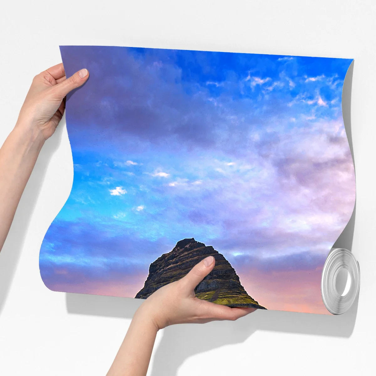 Fototapete Kirkjufell sonnenaufgang berglandschaft Fototapete Kirkjufell sonnenaufgang berglandschaft