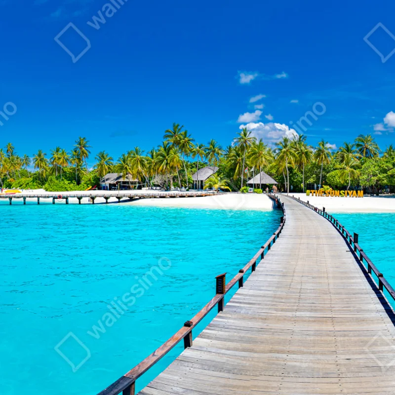 Tischaufkleber und Schreibtischaufkleber tropischer türkiser strand Tischaufkleber und Schreibtischaufkleber tropischer türkiser strand