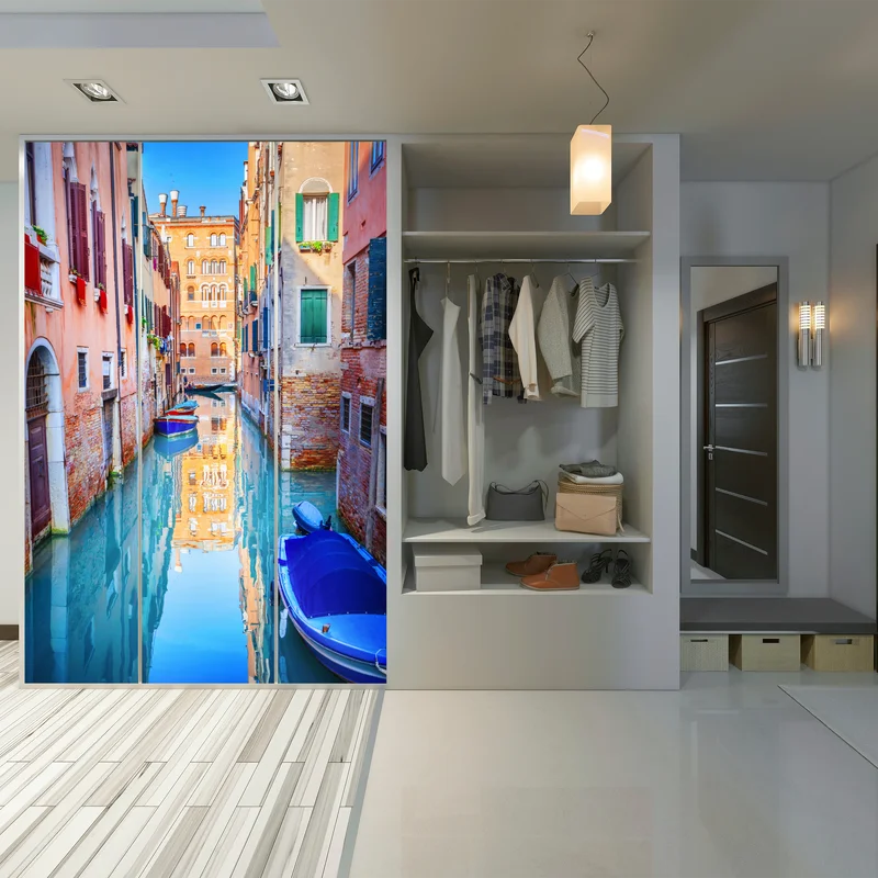 Schrankaufkleber Venedig kanal und spiegelungen