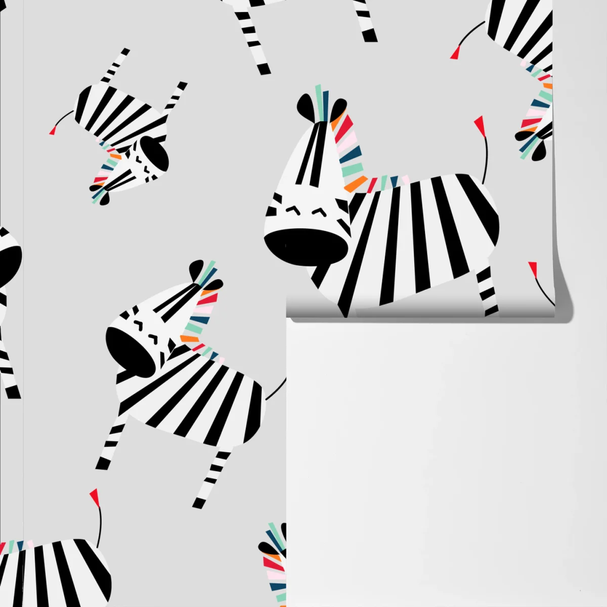 Fototapete verspieltes zebramuster mit streifen Fototapete verspieltes zebramuster mit streifen