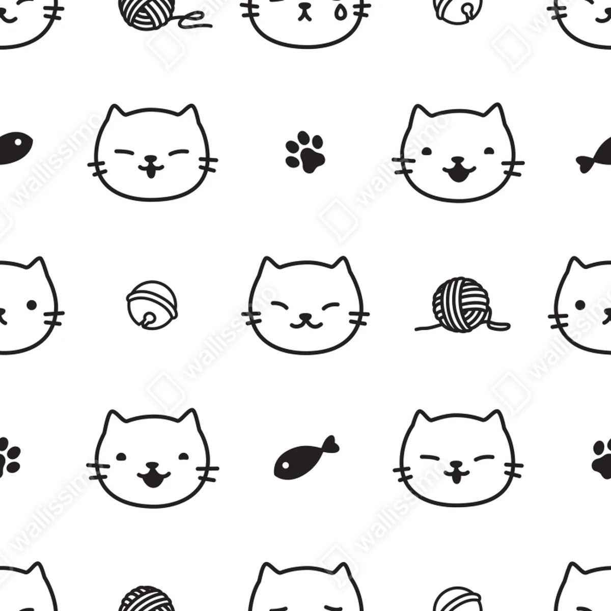 Tischaufkleber und Schreibtischaufkleber verspieltes katzenmuster Tischaufkleber und Schreibtischaufkleber verspieltes katzenmuster