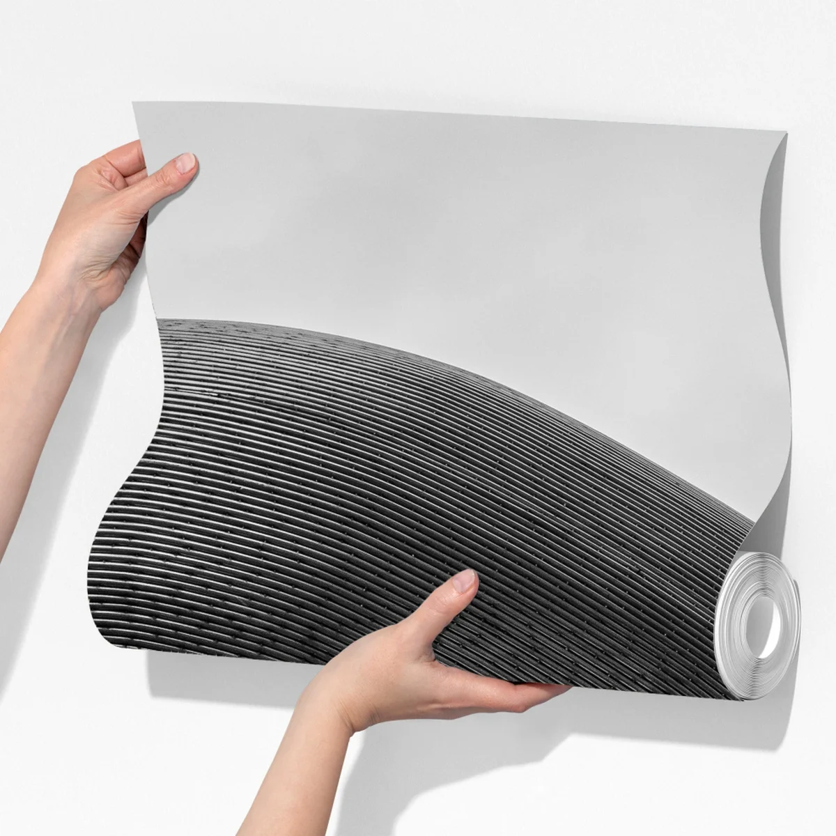 Fototapeta krzywe formy abstrakcyjna rzeźba w odcieniach szarości Fototapeta krzywe formy abstrakcyjna rzeźba w odcieniach szarości