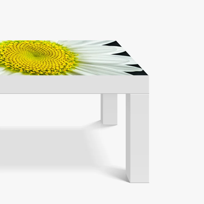 Tischaufkleber und Schreibtischaufkleber makro gänseblümchen spiralmuster