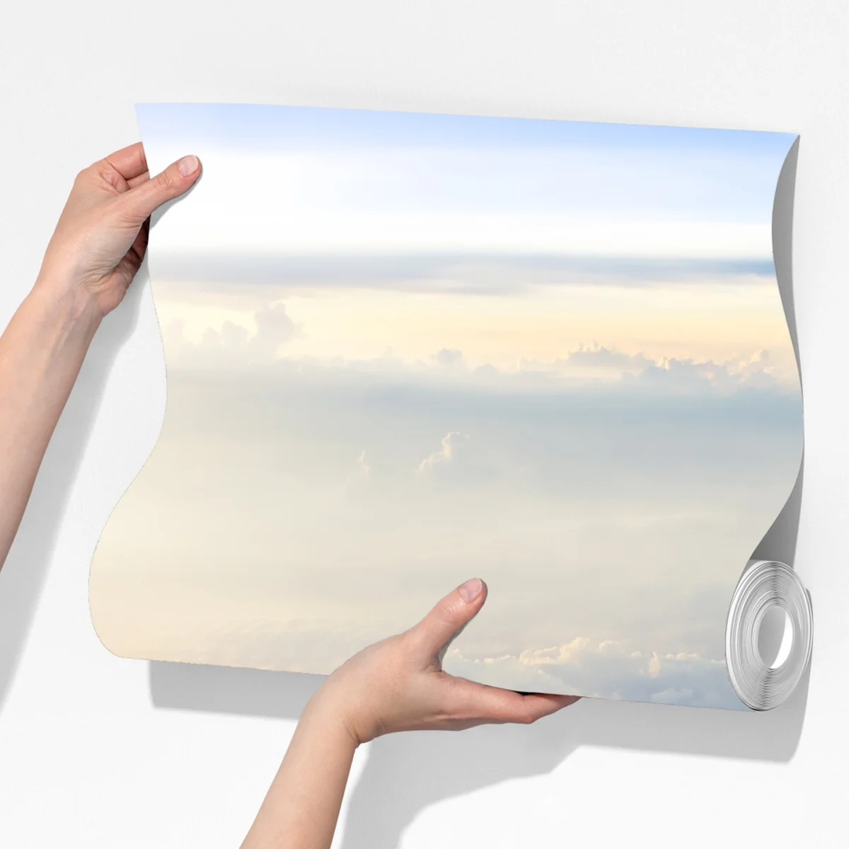 Fototapete sonnenbeschienene wolken über dem horizont Fototapete sonnenbeschienene wolken über dem horizont