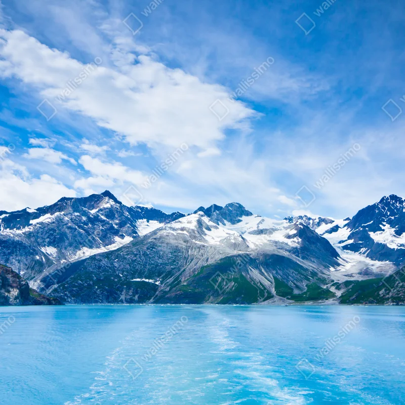 Fensteraufkleber schneebedeckte gipfel in Glacier Bay, Alaska Fensteraufkleber schneebedeckte gipfel in Glacier Bay, Alaska