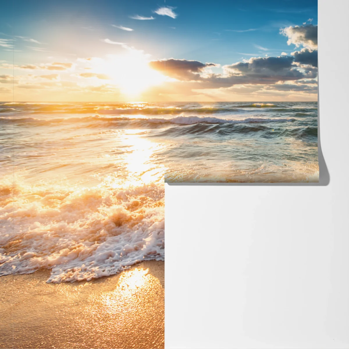 Fototapete goldener sonnenaufgang über dem meer Fototapete goldener sonnenaufgang über dem meer